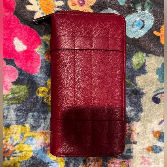 Via Spiga Burgundy Leather Wallet - Picture 4 of 4
